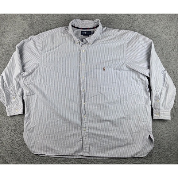 Polo Ralph Lauren Other - Polo Ralph Lauren Long Sleeve Button Down Shirt Mens 4XB Big Blue Striped